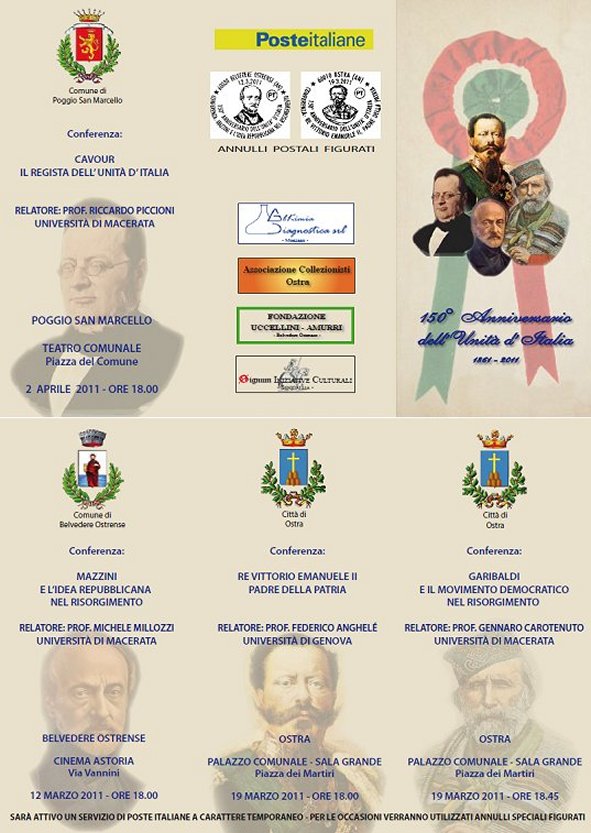 Locandina 150° anniversario dell'Unità d'Italia