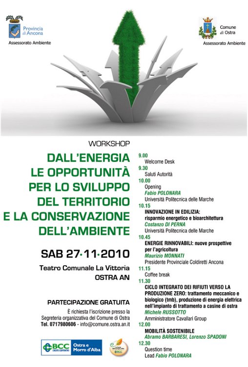 Locandina workshop green event 2010