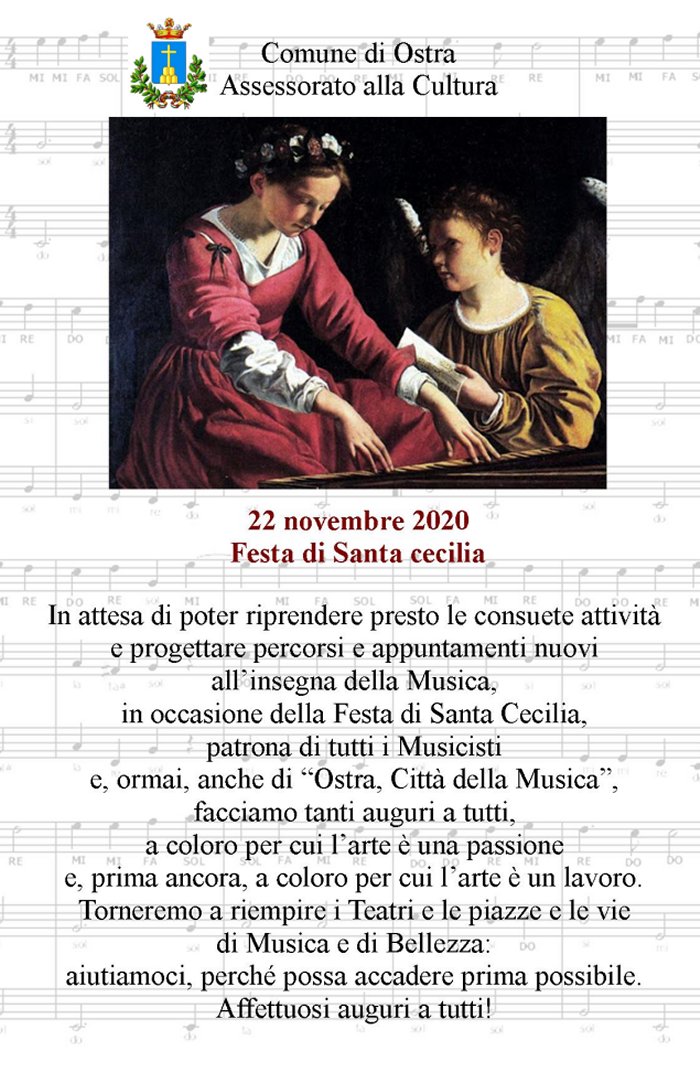 21/11/2020 - 22 NOVEMBRE 2020 FESTA DI SANTA CECILIA 