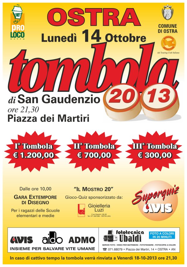 Tombola San Gaudenzio 2013