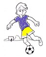 Immagine bambino con pallone da calcio